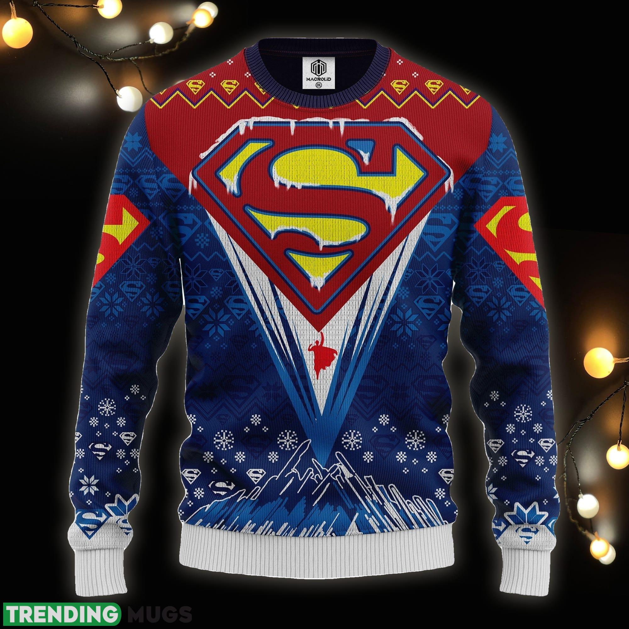 Superman Dc Ugly Christmas Sweater For Men Women - Superman Dc Ugly Christmas Sweater Amazing Gift Idea Thanksgiving Gift_1
