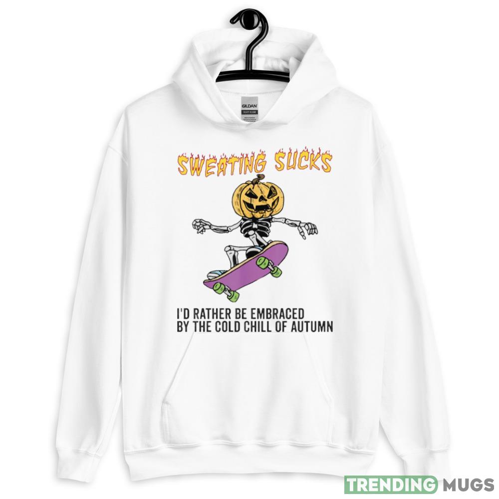 Sweating Sucks Skeleton Pumpkin Head Halloween shirt - 18500 Unisex Heavy Blend Hooded Sweatshirt-1 Sweating Sucks Skeleton Pumpkin Head Halloween shirt - 18500 Unisex Heavy Blend Hooded Sweatshirt-1