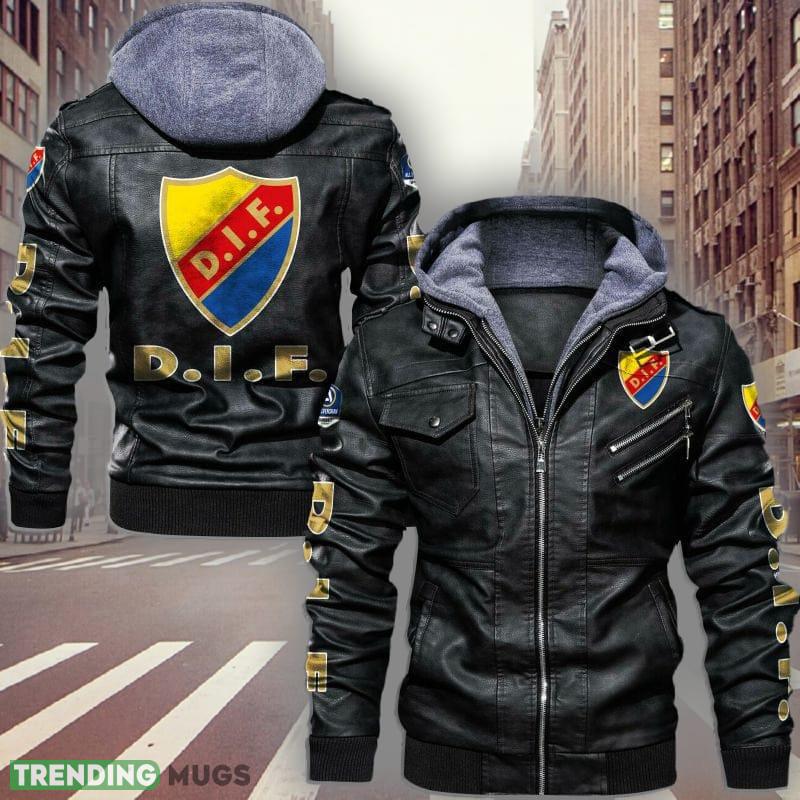 Swedish Fotbollsallsvenskan Djurgårdens IF Fotbollsförening Design 6 Teams Logo Brown And Black Leather Jacket - Swedish Fotbollsallsvenskan Djurgårdens IF Fotbollsförening Leather Jacket_1 Swedish Fotbollsallsvenskan Djurgårdens IF Fotbollsförening Design 6 Teams Logo Brown And Black Leather Jacket - Swedish Fotbollsallsvenskan Djurgårdens IF Fotbollsförening Leather Jacket_1