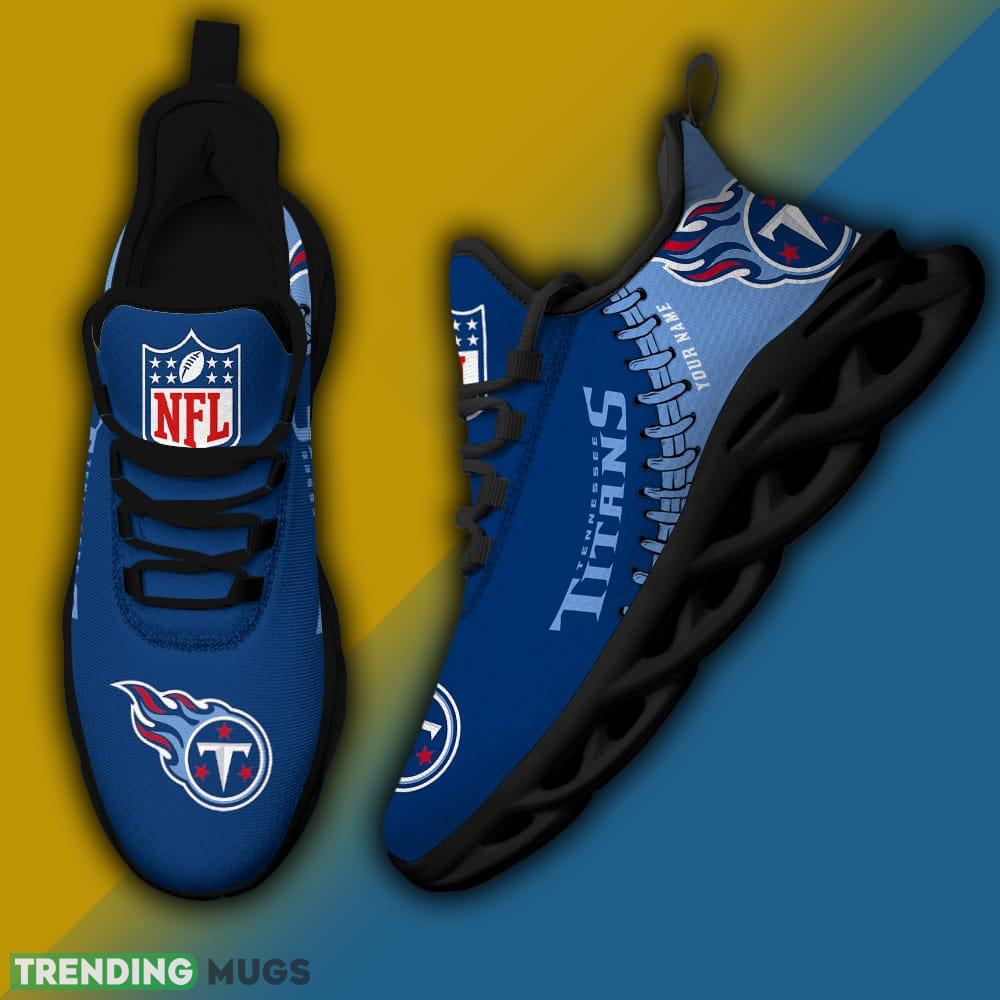 Tennessee Titans NFL Logo New Style Max Soul Shoes Custom Name For Fans Max Soul Tennessee Titans NFL Logo New Style Max Soul Shoes Custom Name For Fans Max Soul