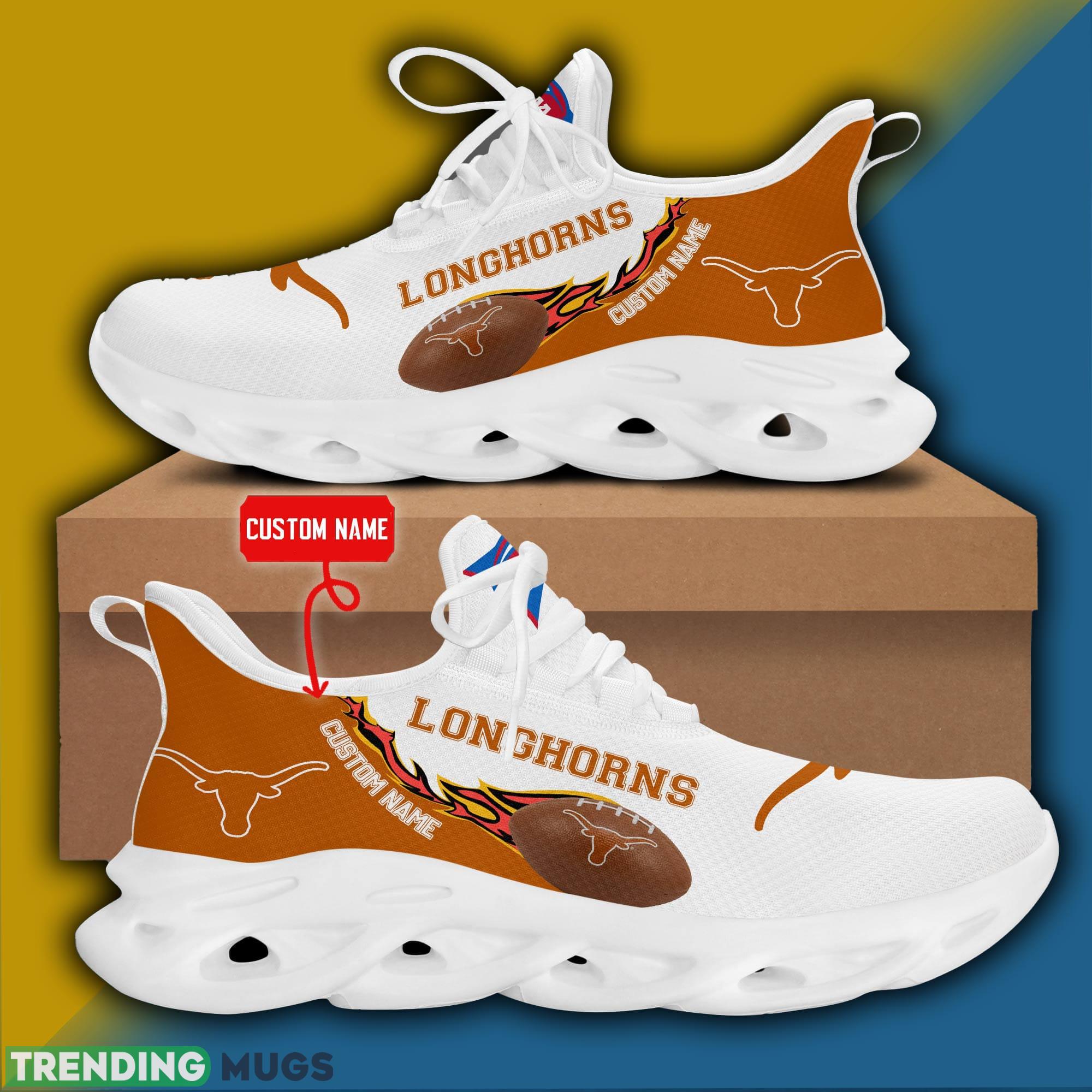Texas Longhorns NCCA Logo New Style Max Soul Shoes Custom Name Max Soul Texas Longhorns NCCA Logo New Style Max Soul Shoes Custom Name Max Soul