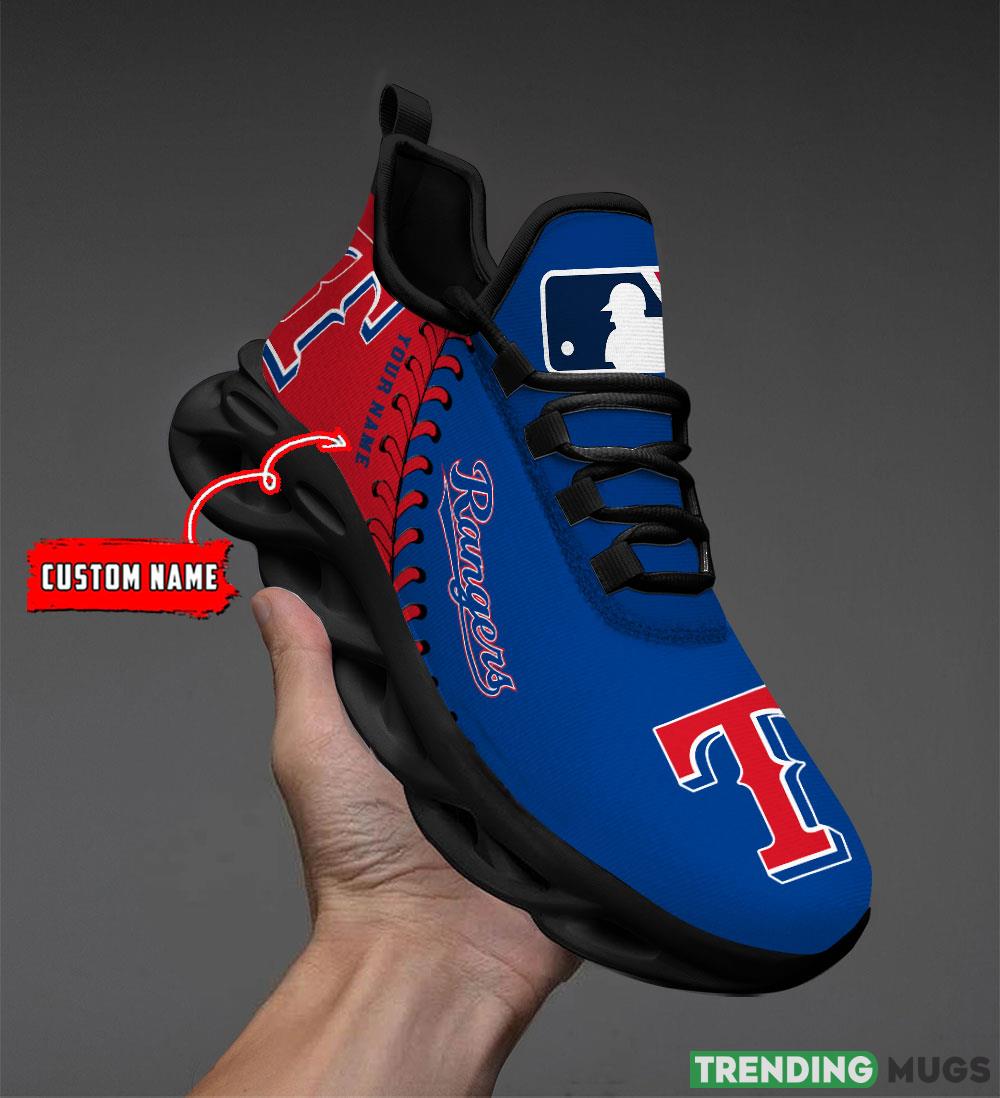 Texas Rangers MLB MAX SOUL SHOES Custom Name For Men And Women Running Sneakers Max Soul Texas Rangers MLB MAX SOUL SHOES Custom Name For Men And Women Running Sneakers Max Soul