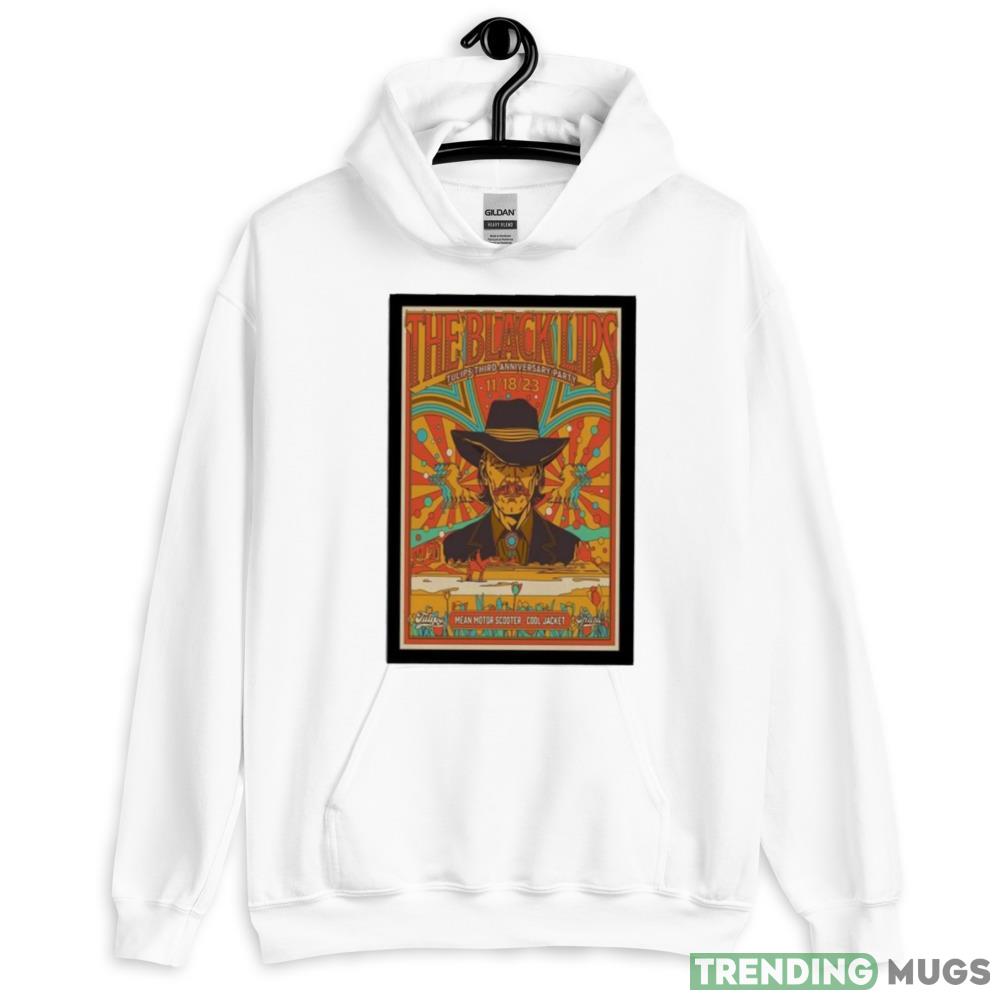 The black lips tulips third anniversary party november 2023 photo poster design t shirt - 18500 Unisex Heavy Blend Hooded Sweatshirt-1 The black lips tulips third anniversary party november 2023 photo poster design t shirt - 18500 Unisex Heavy Blend Hooded Sweatshirt-1