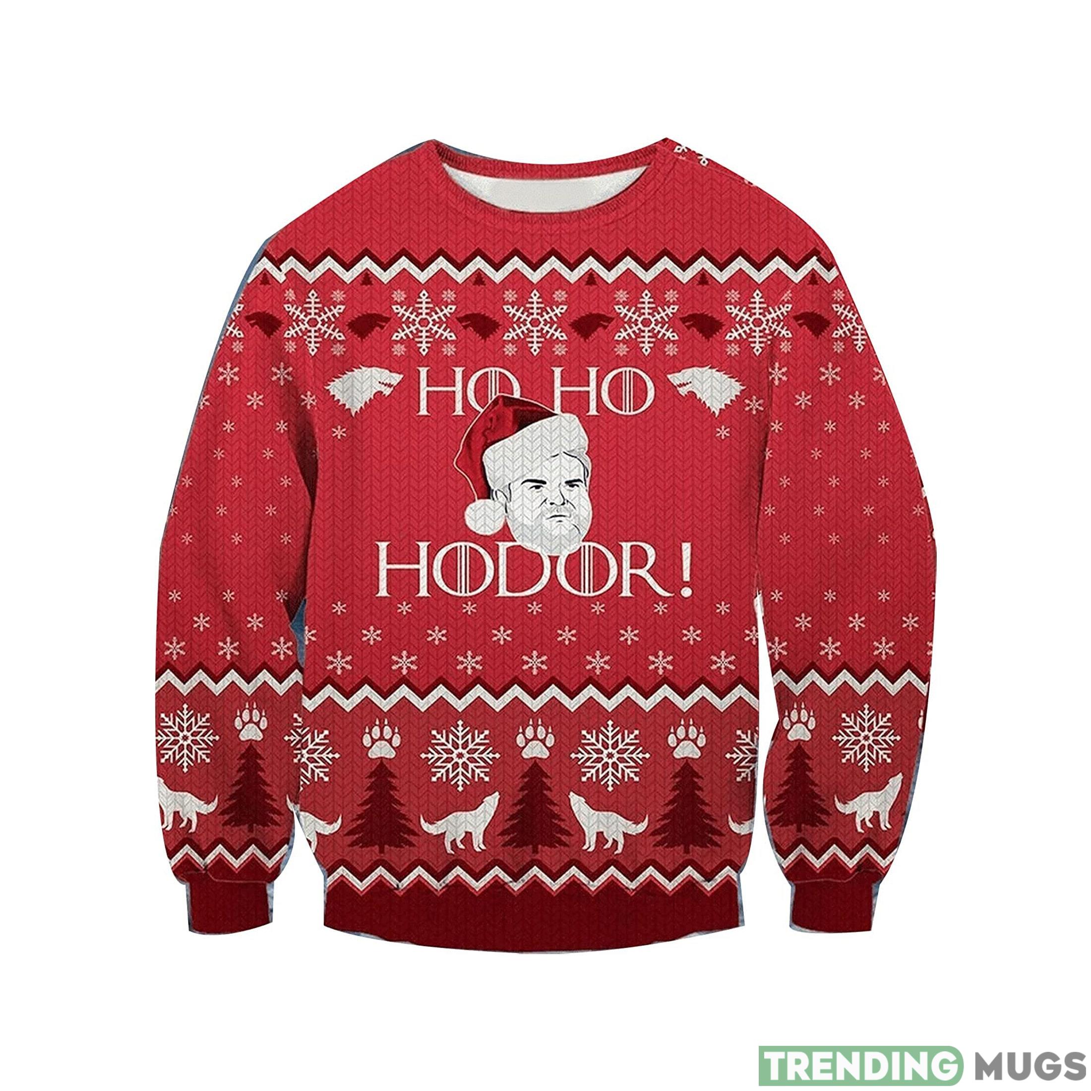 Vintage Ho Ho Hodor Knitted Ugly Knitted Whiskey Christmas 3D Sweater For Men And Women - Vintage Ho Ho Hodor Knitted Ugly Sweatshirt, Christmas Knitted Sweatshirt, Whiskeyy Sweater, Ulgy Knitted Shirt_1
