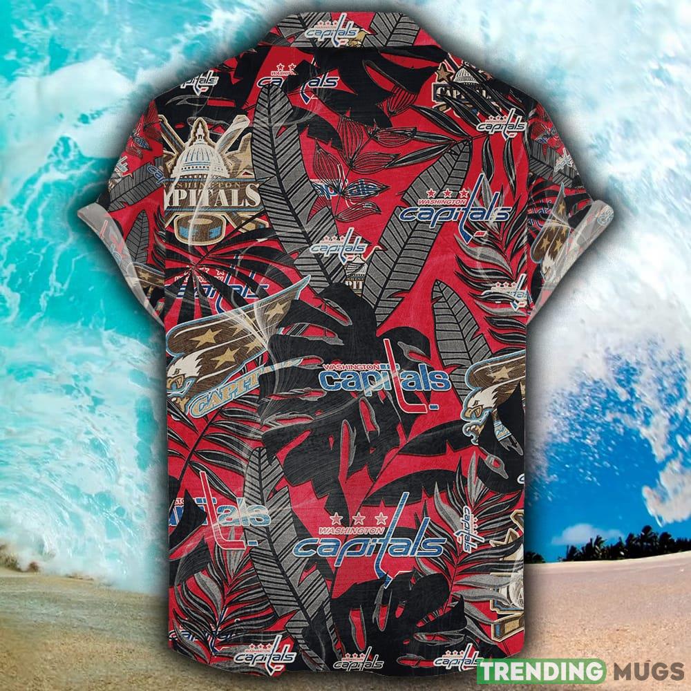 Washington Capitals Hawaiian Retro Logo NHLTropical Beach Men And Women Gift For Fans Hawaiian Shirt Washington Capitals Hawaiian Retro Logo NHLTropical Beach Men And Women Gift For Fans Hawaiian Shirt