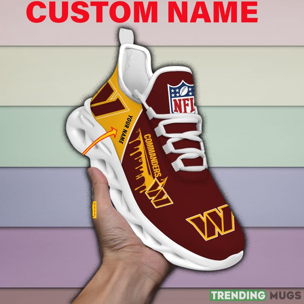 Washington Commanders Drip Logo NFL Max Soul Shoes Custom Name For Men And Women Running Sneakers - Washington Commanders-Drip Logo NFL Personalized Max Soul Shoes_1 Washington Commanders Drip Logo NFL Max Soul Shoes Custom Name For Men And Women Running Sneakers - Washington Commanders-Drip Logo NFL Personalized Max Soul Shoes_1