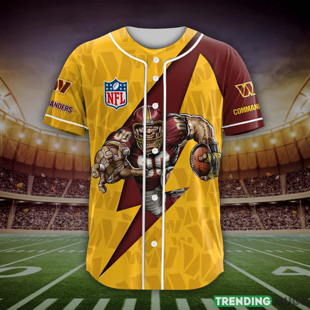 Washington Commanders NFL Custom Name Baseball Jersey Shirt Gift For Men And Women Fans Football Jersey Washington Commanders NFL Custom Name Baseball Jersey Shirt Gift For Men And Women Fans Football Jersey