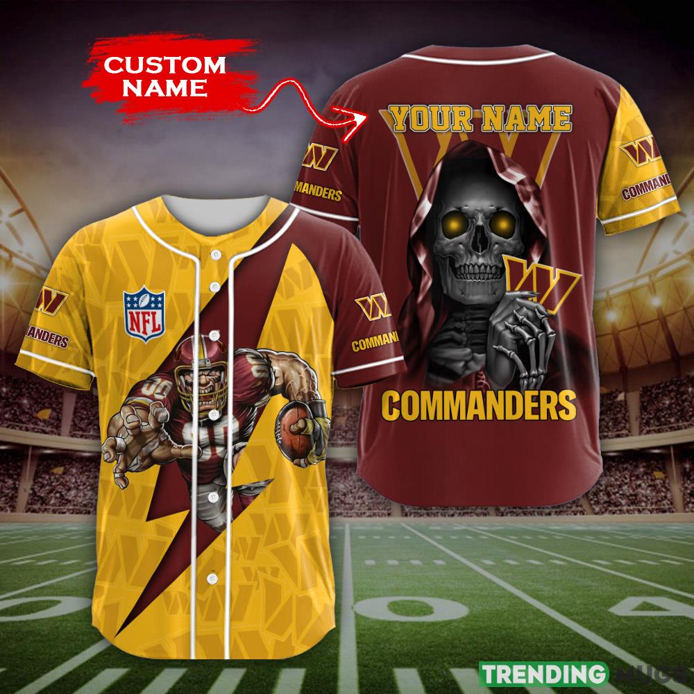 Washington Commanders NFL Custom Name Baseball Jersey Shirt Gift For Men And Women Fans - Washington Commanders-NFL Custom Name Baseball JerseY_1 Washington Commanders NFL Custom Name Baseball Jersey Shirt Gift For Men And Women Fans - Washington Commanders-NFL Custom Name Baseball JerseY_1