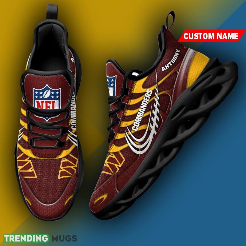 Washington Commanders NFL New Style Max Soul Shoes Custom Name Gift For Men Women Max Soul Washington Commanders NFL New Style Max Soul Shoes Custom Name Gift For Men Women Max Soul