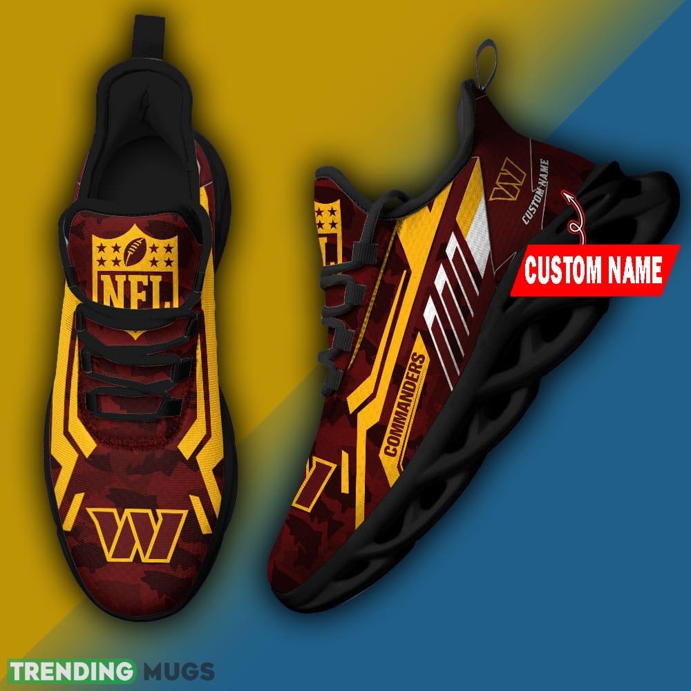 Washington Commanders NFL Personalized Name Max Soul Chunky Sneaker Camo Fishing Max Soul Washington Commanders NFL Personalized Name Max Soul Chunky Sneaker Camo Fishing Max Soul
