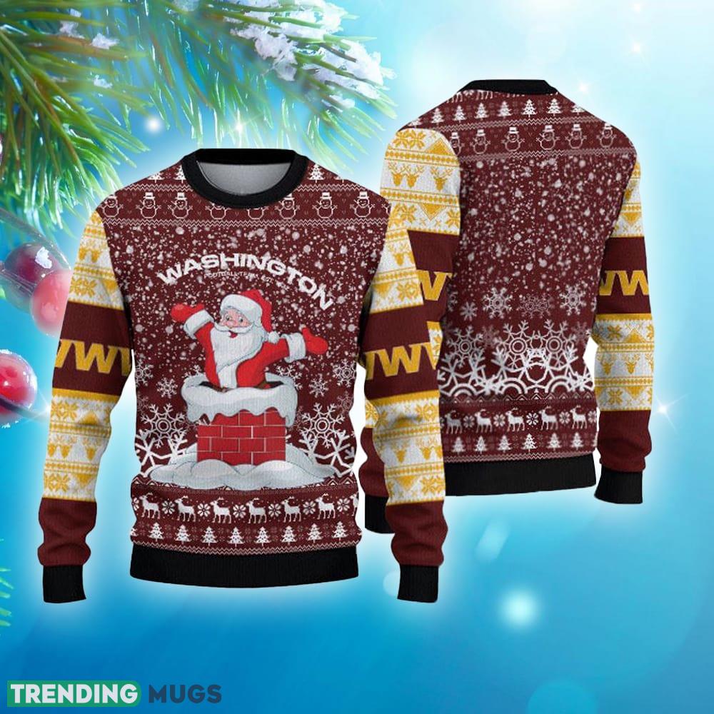 Washington Commanders Printed Funny Santa Claus Show Team Spirit NFL Ugly Christmas Sweater - Washington Commanders Printed Funny Santa Claus Show Team Spirit NFL Ugly Christmas Sweater Washington Commanders Printed Funny Santa Claus Show Team Spirit NFL Ugly Christmas Sweater - Washington Commanders Printed Funny Santa Claus Show Team Spirit NFL Ugly Christmas Sweater