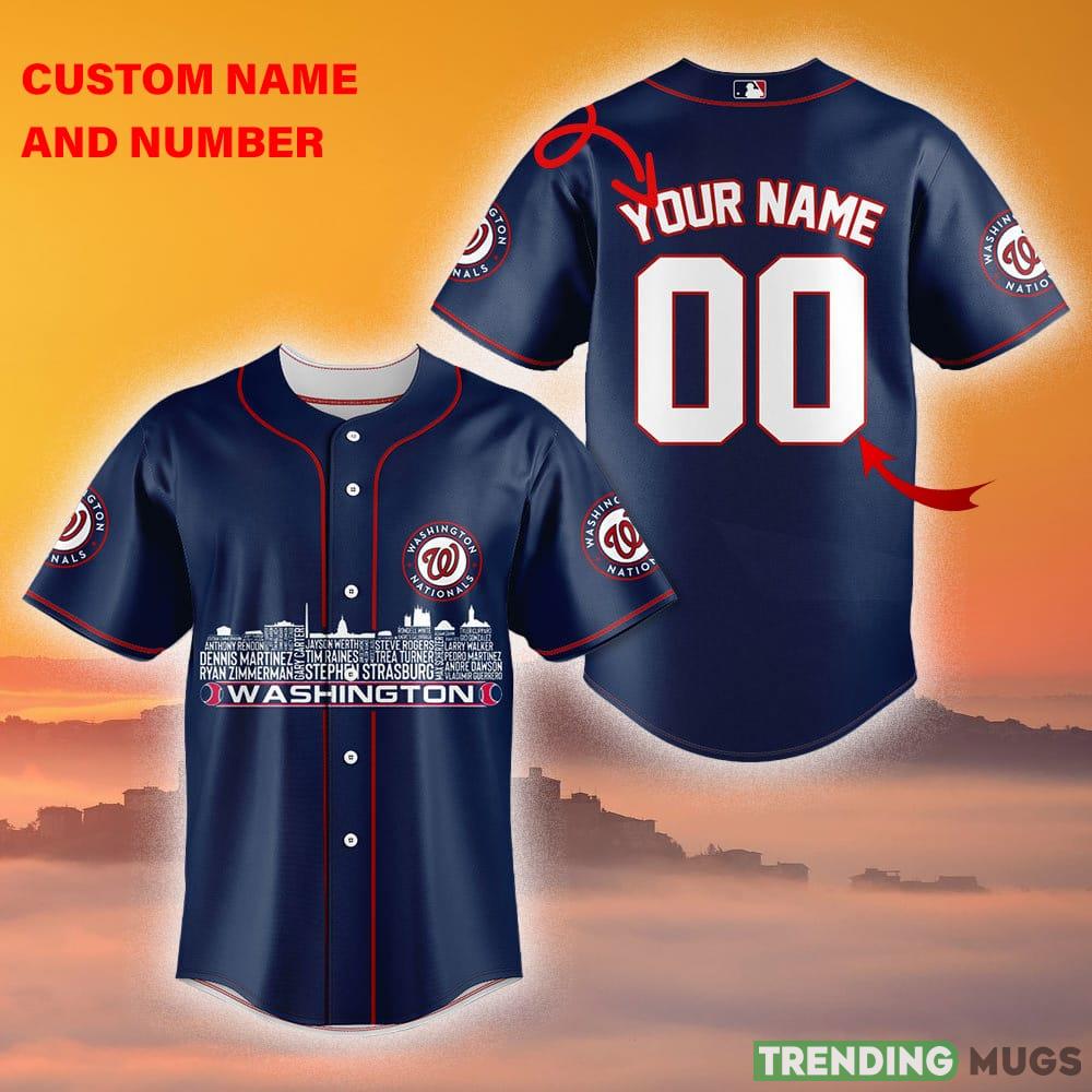 Washington Nationals MLB Jersey Shirt Custom Number And Name For Men And Women Gift Fans - Washington Nationals-MLB Teams Custom Name And Number Baseball Jersey_1 Washington Nationals MLB Jersey Shirt Custom Number And Name For Men And Women Gift Fans - Washington Nationals-MLB Teams Custom Name And Number Baseball Jersey_1
