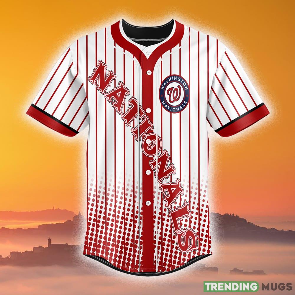 Washington Nationals Premium MLB Jersey Shirt Custom Number And Name For Men And Women Gift Fans Football Jersey Washington Nationals Premium MLB Jersey Shirt Custom Number And Name For Men And Women Gift Fans Football Jersey
