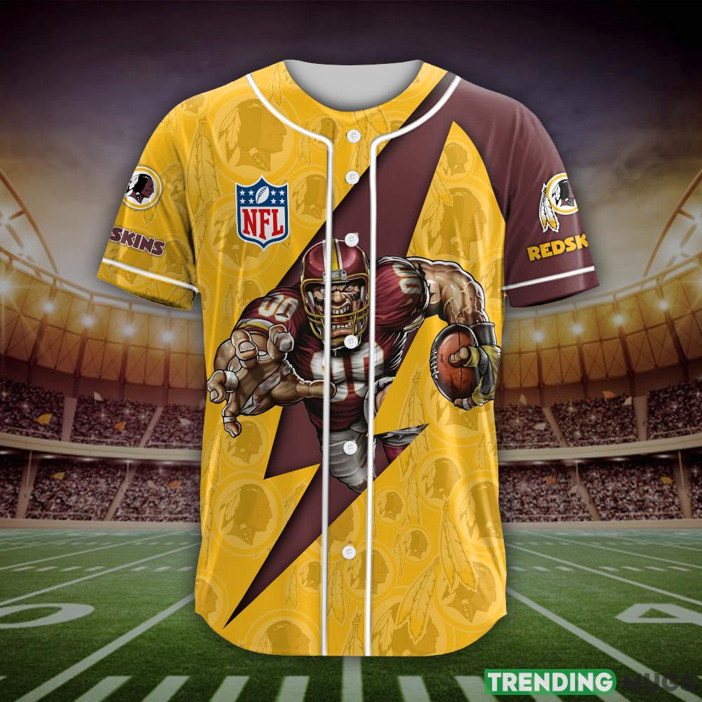 Washington Redskinds NFL Custom Name Baseball Jersey Shirt Gift For Men And Women Fans Football Jersey Washington Redskinds NFL Custom Name Baseball Jersey Shirt Gift For Men And Women Fans Football Jersey