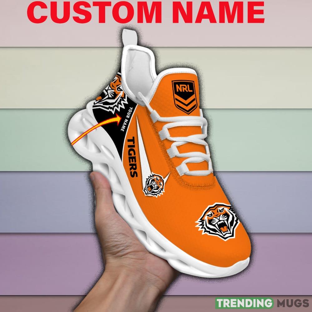 Wests Tigers NRL MAX SOUL SHOES Custom Name For Men And Women Running Sneakers Max Soul Wests Tigers NRL MAX SOUL SHOES Custom Name For Men And Women Running Sneakers Max Soul