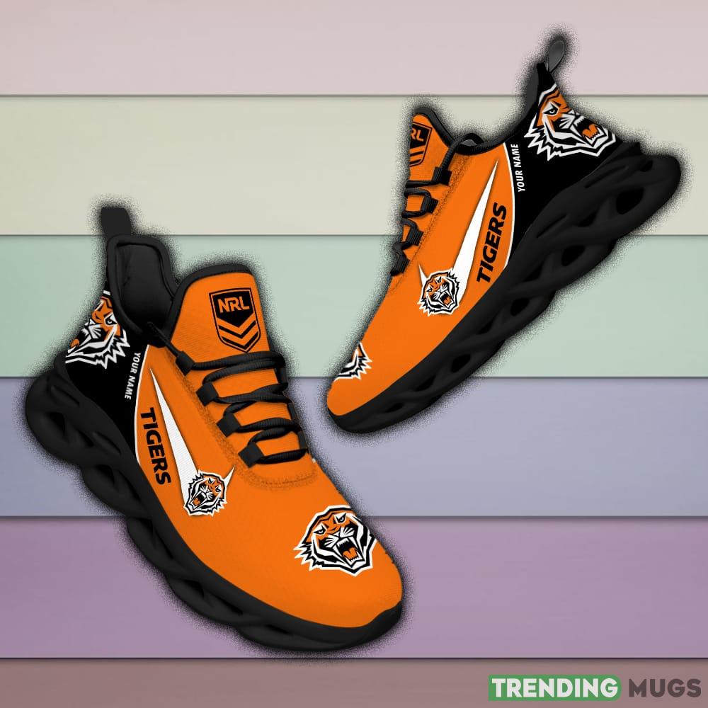 Wests Tigers NRL MAX SOUL SHOES Custom Name For Men And Women Running Sneakers Max Soul Wests Tigers NRL MAX SOUL SHOES Custom Name For Men And Women Running Sneakers Max Soul