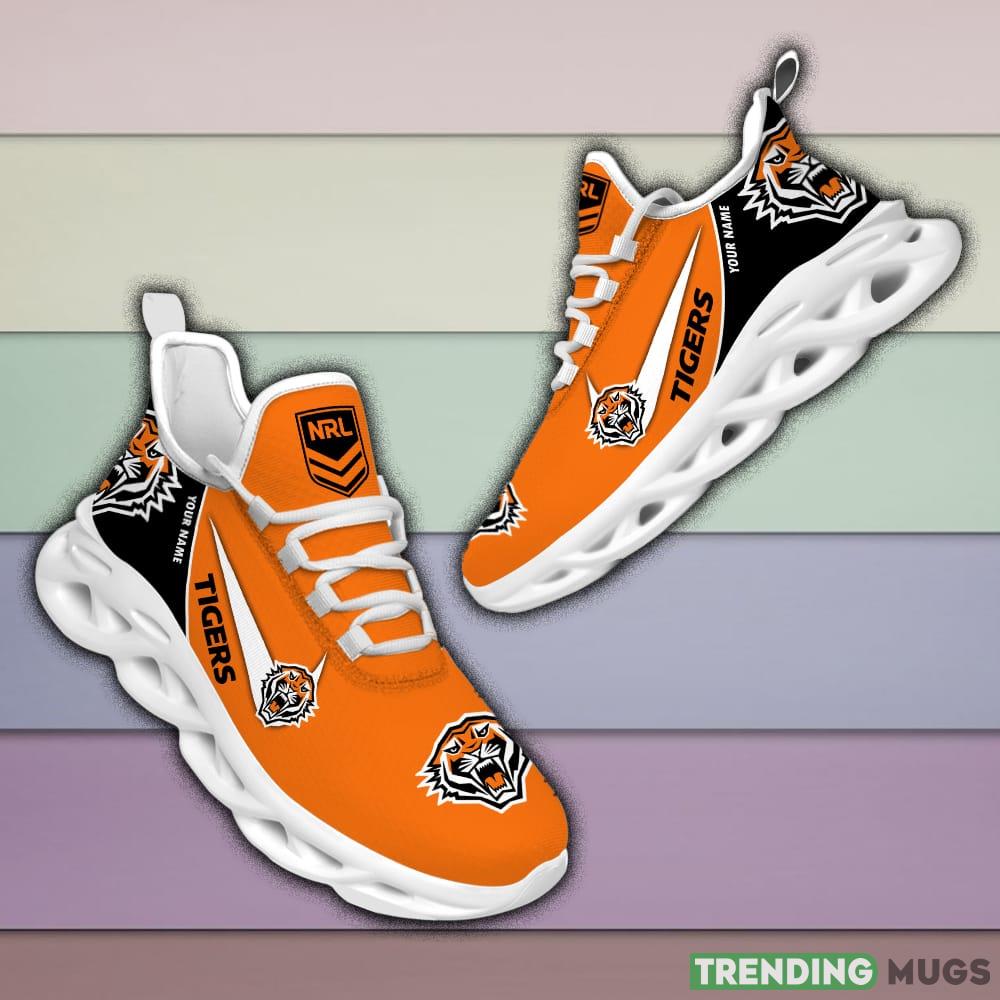 Wests Tigers NRL MAX SOUL SHOES Custom Name For Men And Women Running Sneakers Max Soul Wests Tigers NRL MAX SOUL SHOES Custom Name For Men And Women Running Sneakers Max Soul
