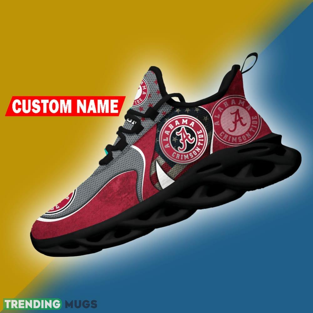 Alabama Crimson Tide NCAA Logo Flag Running Shoes Personalized Max Soul Sneakers Max Soul Alabama Crimson Tide NCAA Logo Flag Running Shoes Personalized Max Soul Sneakers Max Soul