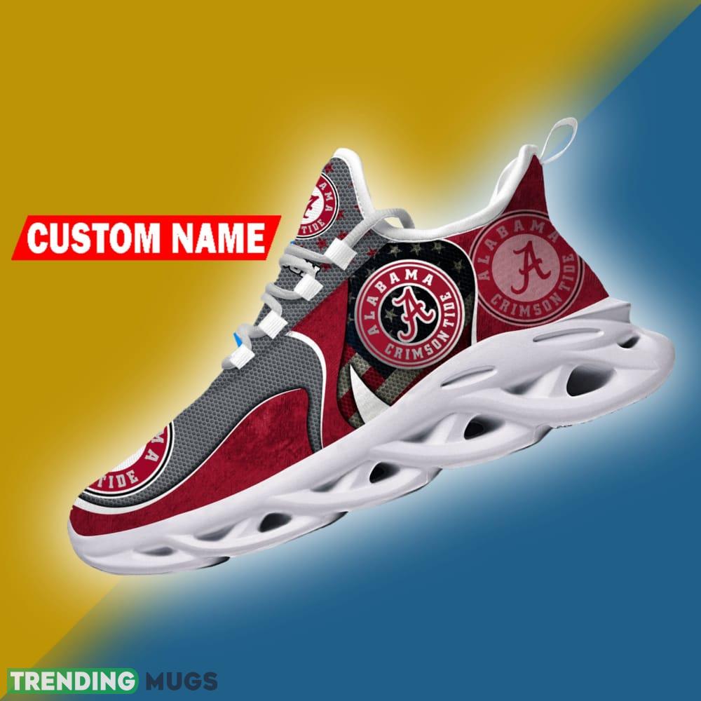 Alabama Crimson Tide NCAA Logo Flag Running Shoes Personalized Max Soul Sneakers - Alabama Crimson Tide NCAA Logo Flag Running Shoes Personalized Max Soul Sneakers Photo 4 Alabama Crimson Tide NCAA Logo Flag Running Shoes Personalized Max Soul Sneakers - Alabama Crimson Tide NCAA Logo Flag Running Shoes Personalized Max Soul Sneakers Photo 4