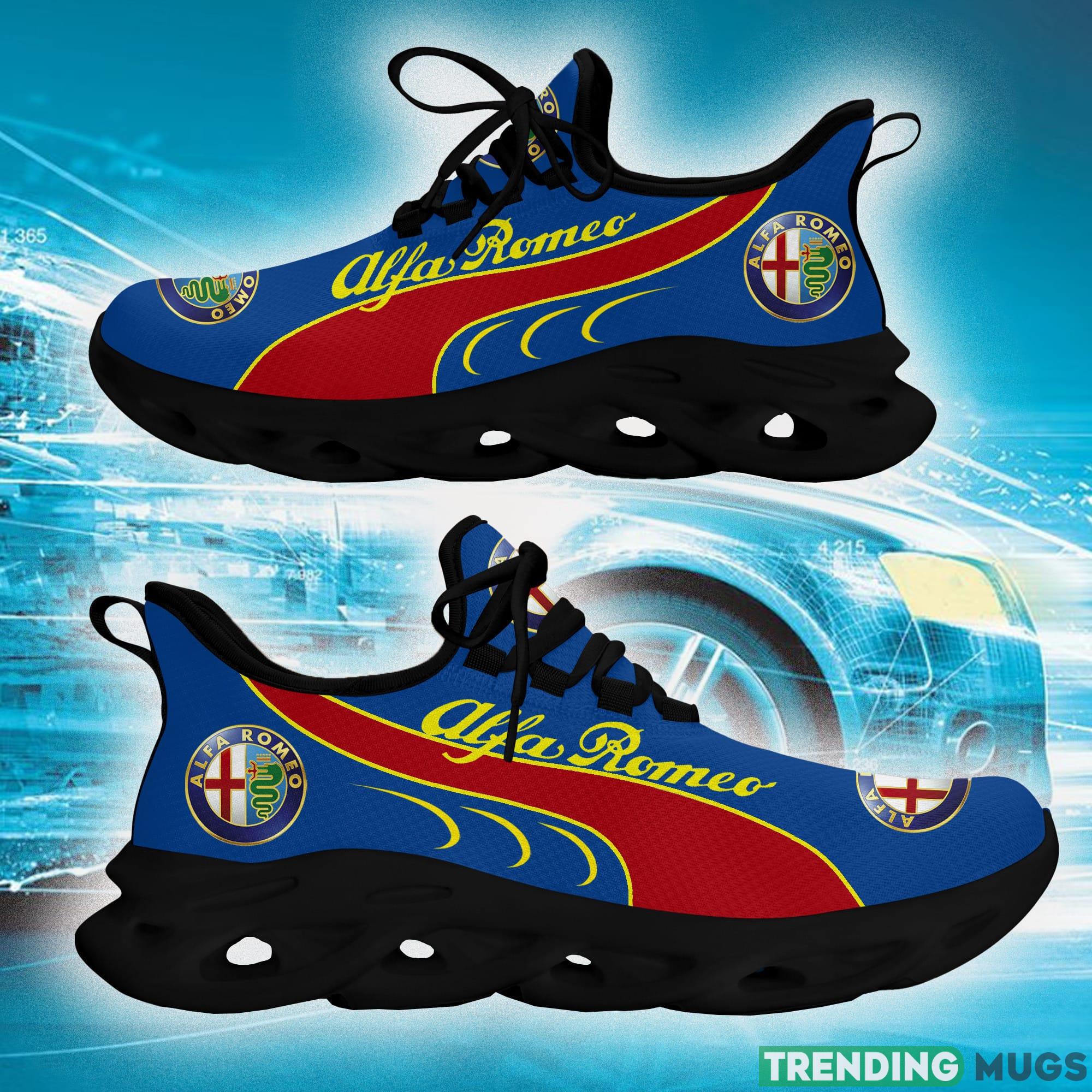 Alfa Romeo Running Shoes Trend Love Car Max Soul Sneakers Fans Gift For Men And Women Blue - Alfa Romeo Running Shoes Max Soul Shoes Sneakers Photo 1 Alfa Romeo Running Shoes Trend Love Car Max Soul Sneakers Fans Gift For Men And Women Blue - Alfa Romeo Running Shoes Max Soul Shoes Sneakers Photo 1