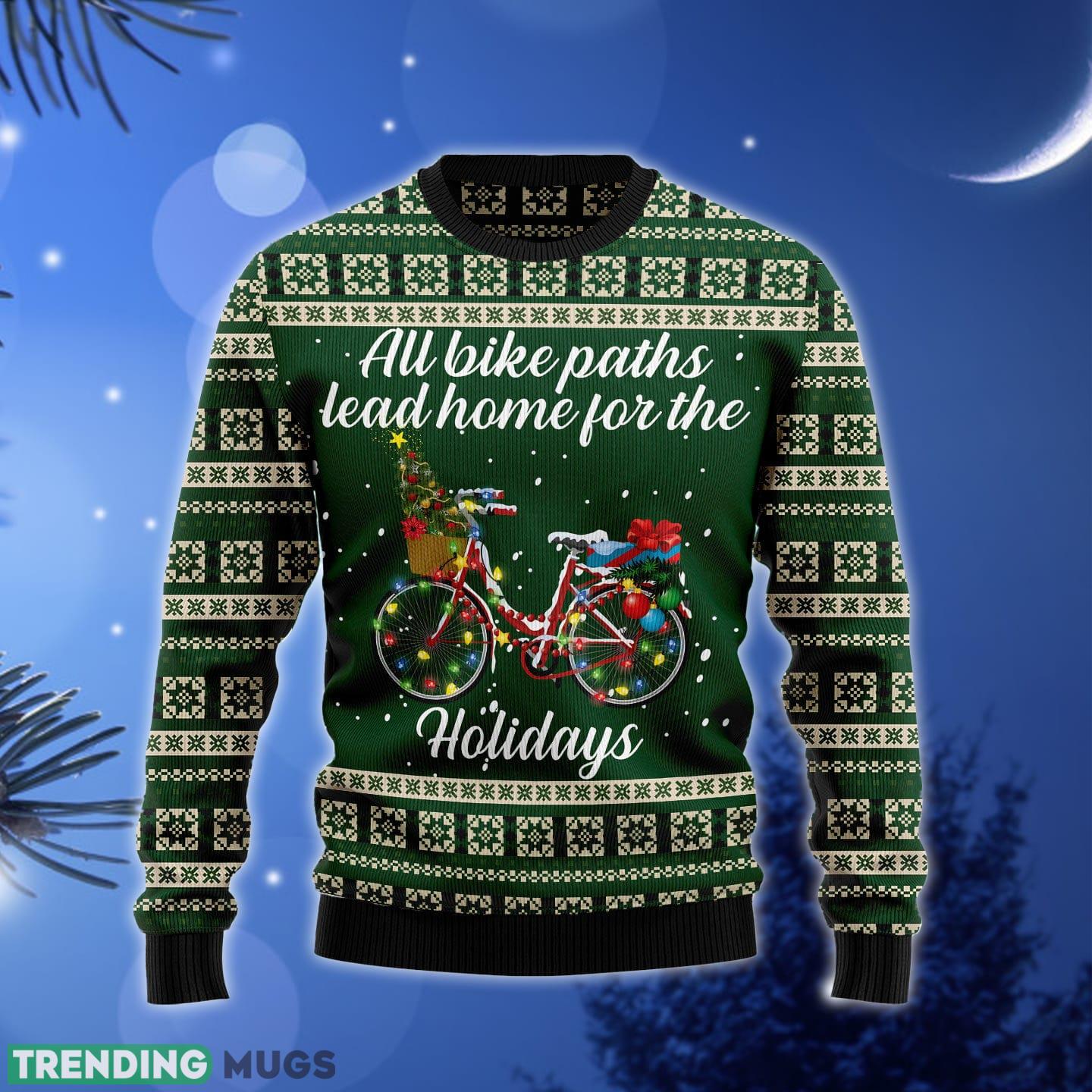 All Bike Paths Lead Home For The Ugly Christmas Sweater Gift Men Women - All Bike Paths Lead Home For The Ugly Christmas Sweater Gift Men Women_1 All Bike Paths Lead Home For The Ugly Christmas Sweater Gift Men Women - All Bike Paths Lead Home For The Ugly Christmas Sweater Gift Men Women_1