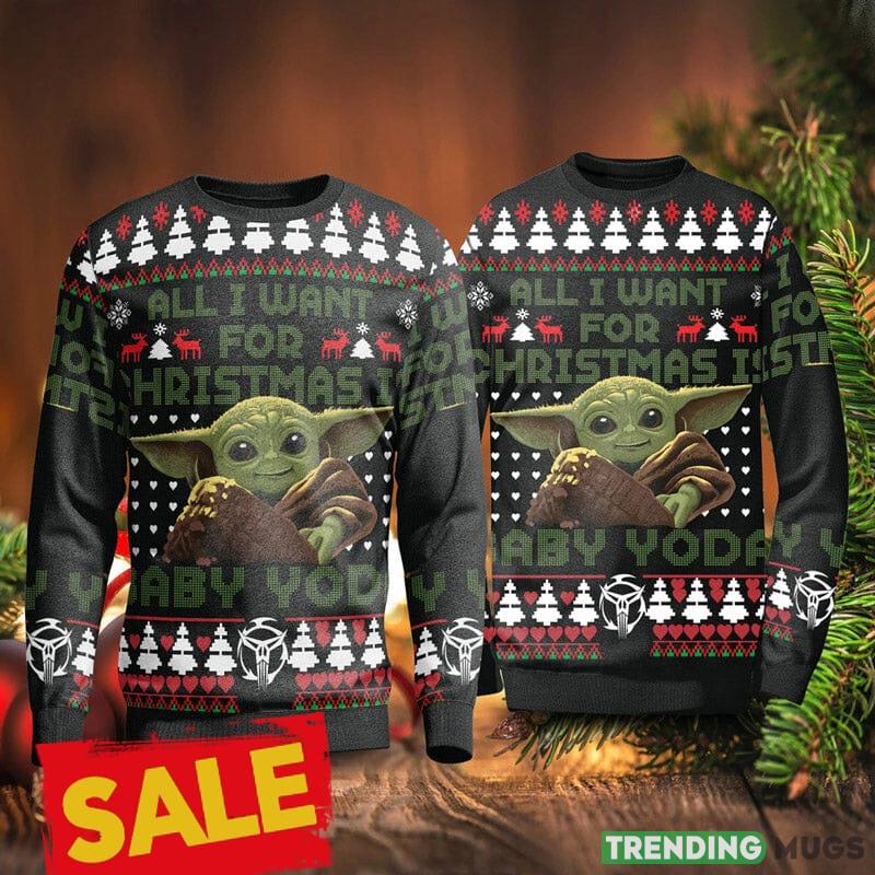 All I Want For Is Baby Yoda Ugly Christmas Sweater For Men And Women - All I Want For Is Baby Yoda Ugly Christmas Sweater For Men And Women All I Want For Is Baby Yoda Ugly Christmas Sweater For Men And Women - All I Want For Is Baby Yoda Ugly Christmas Sweater For Men And Women