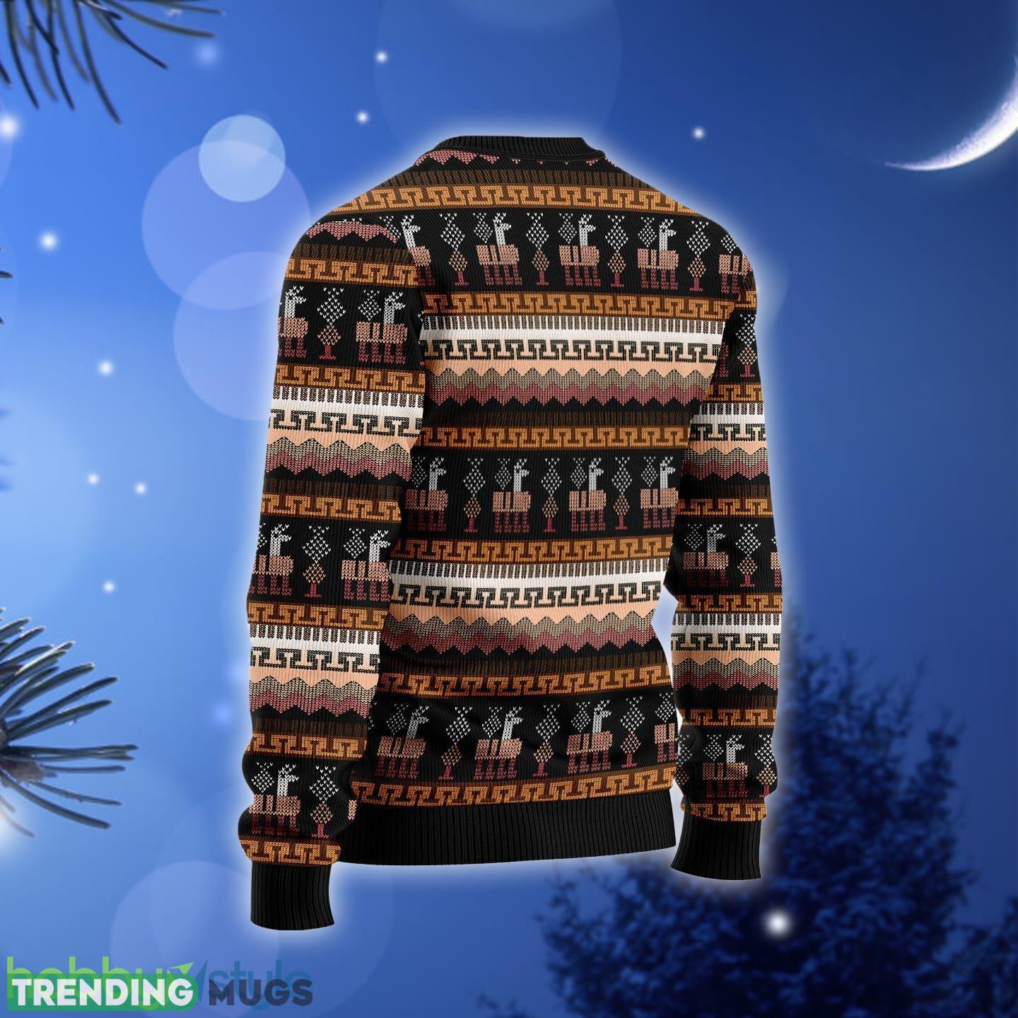 Alpaca Pattern Ugly Christmas Sweater Gift Men Women 3D Sweater Alpaca Pattern Ugly Christmas Sweater Gift Men Women 3D Sweater