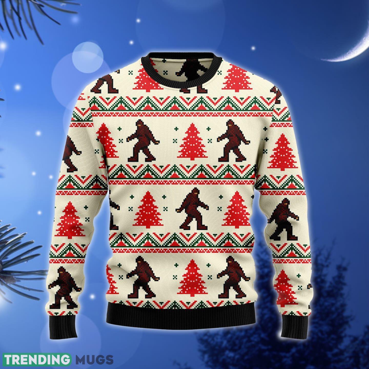 Amazing Bigfoot Ugly Christmas Sweater Gift Men Women - Amazing Bigfoot Merry Ugly Christmas Sweater Gift Men Women_1 Amazing Bigfoot Ugly Christmas Sweater Gift Men Women - Amazing Bigfoot Merry Ugly Christmas Sweater Gift Men Women_1