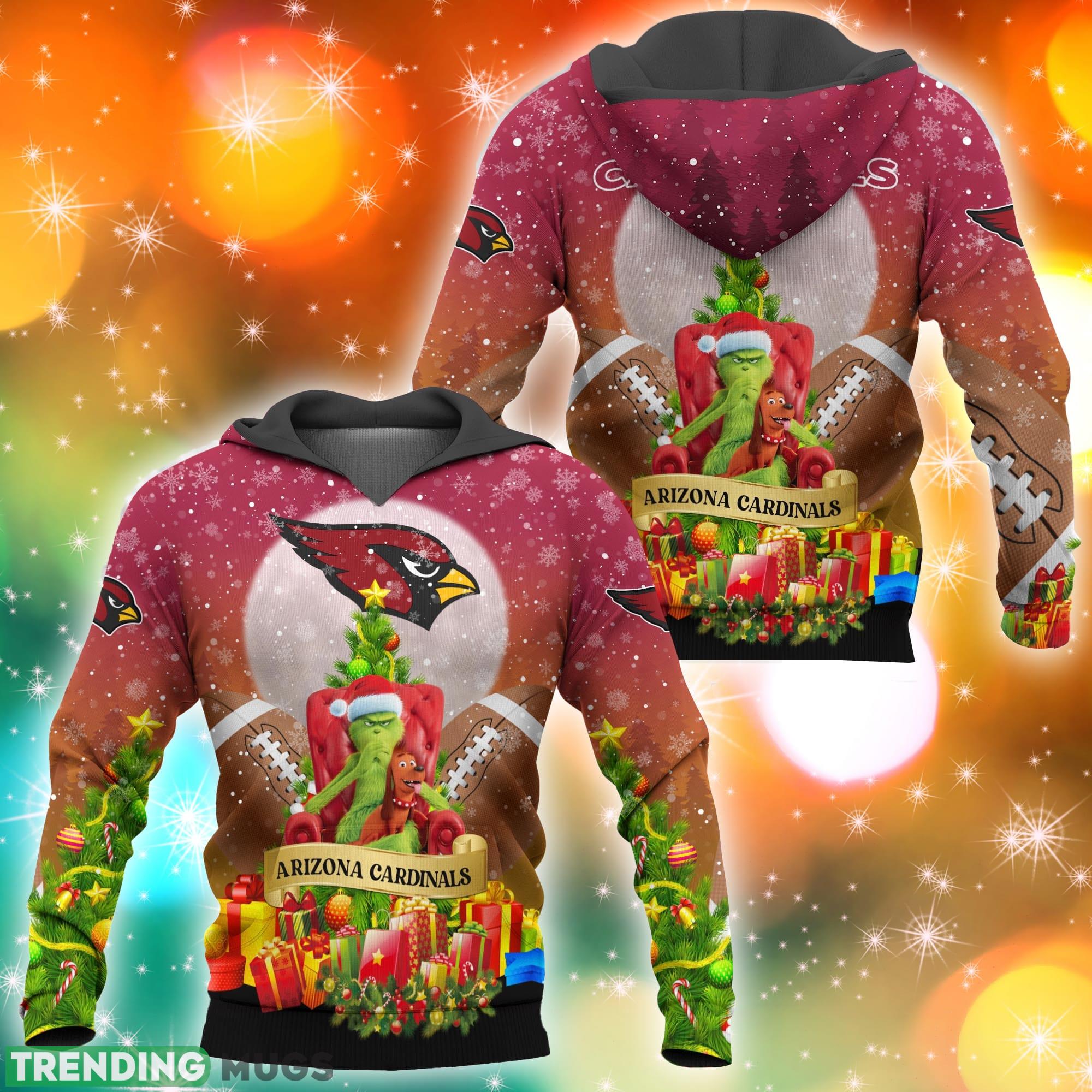 Arizona Cardinals NFL Grinch Christmas Tree 3D Hoodie Pullover Prints - Arizona Cardinals NFL Grinch Christmas Tree 3D Hoodie Pullover Prints Photo 2 Arizona Cardinals NFL Grinch Christmas Tree 3D Hoodie Pullover Prints - Arizona Cardinals NFL Grinch Christmas Tree 3D Hoodie Pullover Prints Photo 2