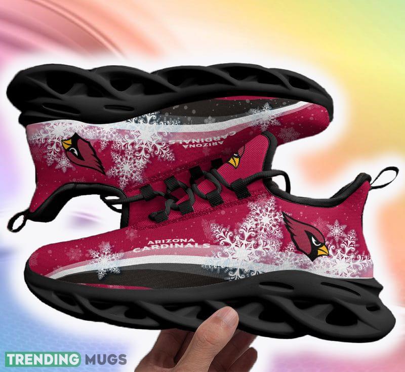 Arizona Cardinals Snow Ugly Christmas Snow Flowers Red Color Sneakers Max Soul Shoes For Fans Gift -  Arizona Cardinals Snow Christmas Red Sneakers Max Soul Shoes For Fans Gift