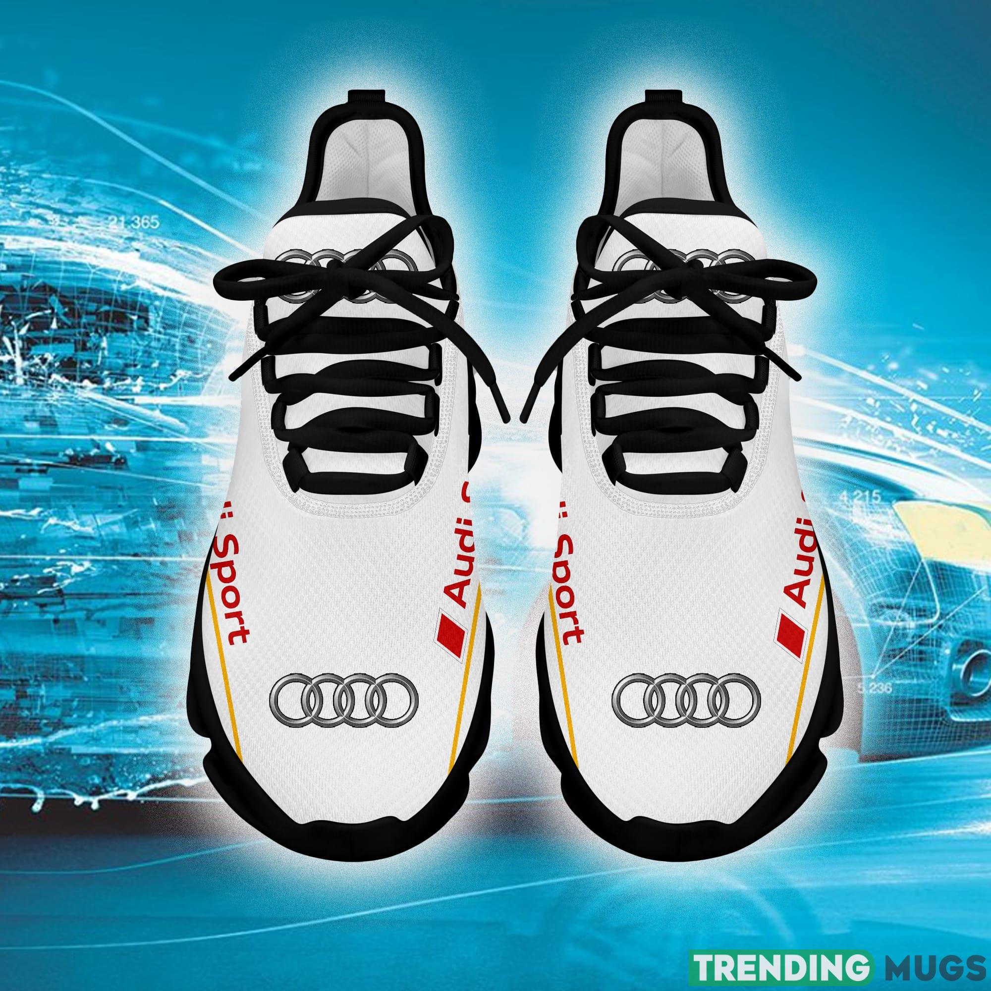 Audi Sport Running Shoes Represent Love Car Max Soul Sneakers Fans Gift For Men And Women White Max Soul Audi Sport Running Shoes Represent Love Car Max Soul Sneakers Fans Gift For Men And Women White Max Soul