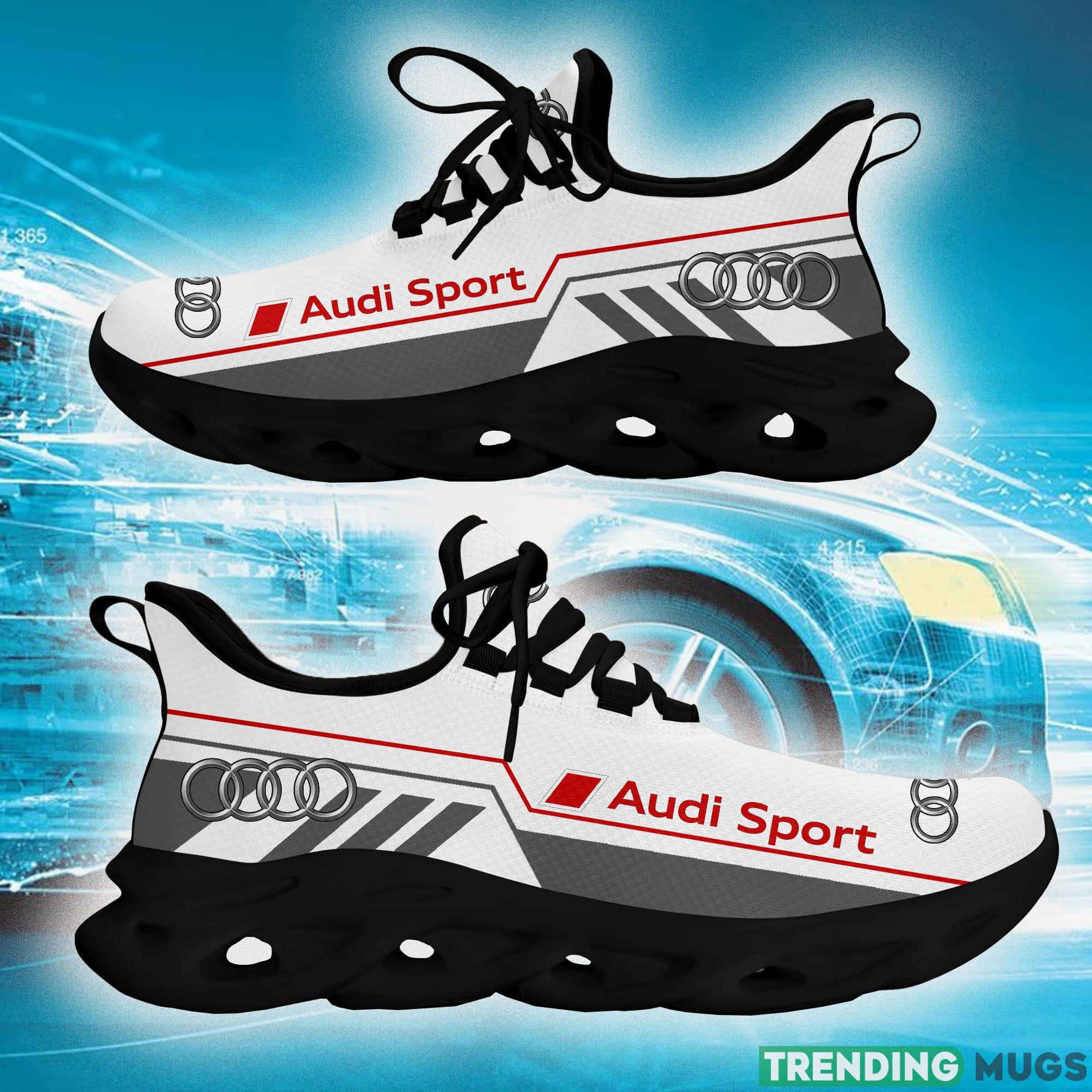 Audi Sport Running Shoes Symbol Love Car Max Soul Sneakers Fans Gift For Men And Women White Max Soul Audi Sport Running Shoes Symbol Love Car Max Soul Sneakers Fans Gift For Men And Women White Max Soul