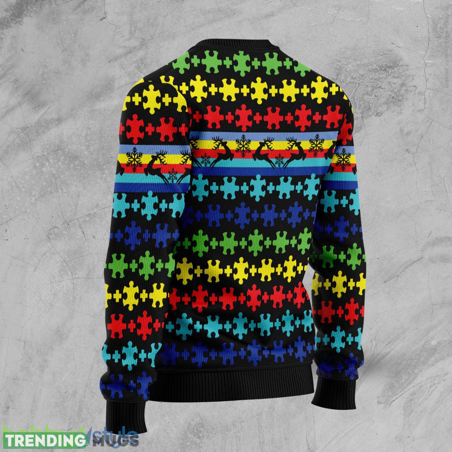 Autism Mom Ugly Christmas Sweater Gift Men Women 3D Sweater Autism Mom Ugly Christmas Sweater Gift Men Women 3D Sweater