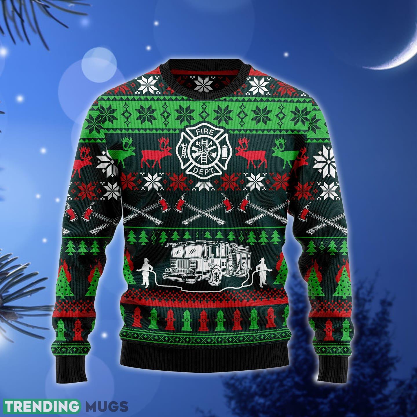 Awesome Firefighter Ugly Christmas Sweater Gift Men Women - Awesome Firefighter Ugly Christmas Sweater Gift Men Women_1 Awesome Firefighter Ugly Christmas Sweater Gift Men Women - Awesome Firefighter Ugly Christmas Sweater Gift Men Women_1