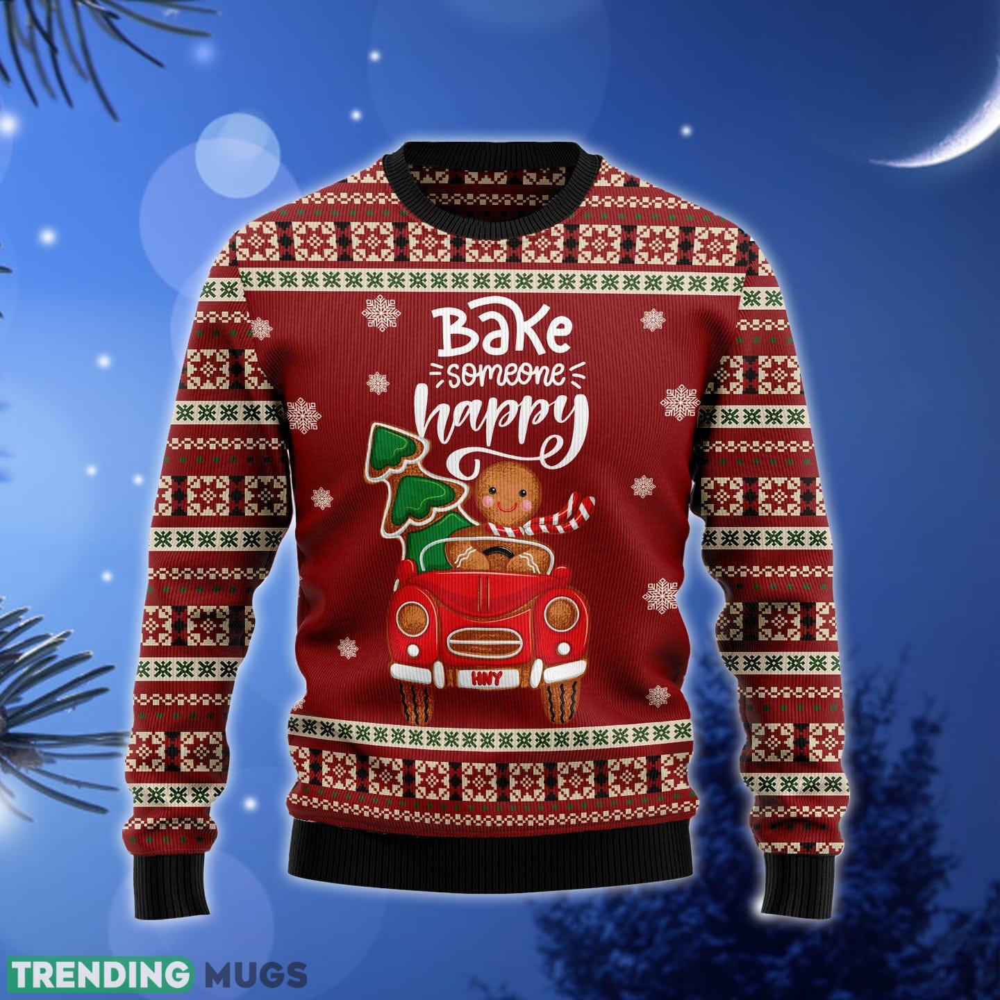 Bake Someone Happy Ugly Christmas Sweater Gift Men Women - Bake Someone Happy Ugly Christmas Sweater Gift Men Women_1 Bake Someone Happy Ugly Christmas Sweater Gift Men Women - Bake Someone Happy Ugly Christmas Sweater Gift Men Women_1