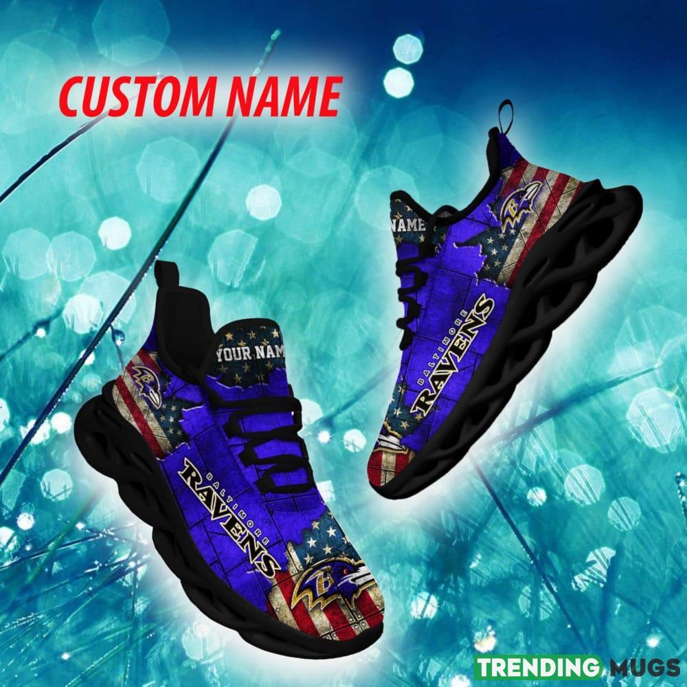 Baltimore Ravens Impression Custom Name Chunky Sneaker AOP Gift Fans Max Soul Shoes - Baltimore Ravens Max Soul Sneaker NFL photo 1 Baltimore Ravens Impression Custom Name Chunky Sneaker AOP Gift Fans Max Soul Shoes - Baltimore Ravens Max Soul Sneaker NFL photo 1