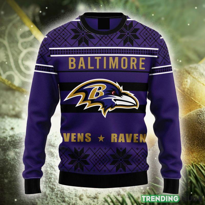 Baltimore Ravens NFL Limited Ugly Sweater Sweatshirt Gathering Gift Christmas - NFL Baltimore Ravens All Over Print Christmas Ugly Sweater Sweatshirt_1 Baltimore Ravens NFL Limited Ugly Sweater Sweatshirt Gathering Gift Christmas - NFL Baltimore Ravens All Over Print Christmas Ugly Sweater Sweatshirt_1