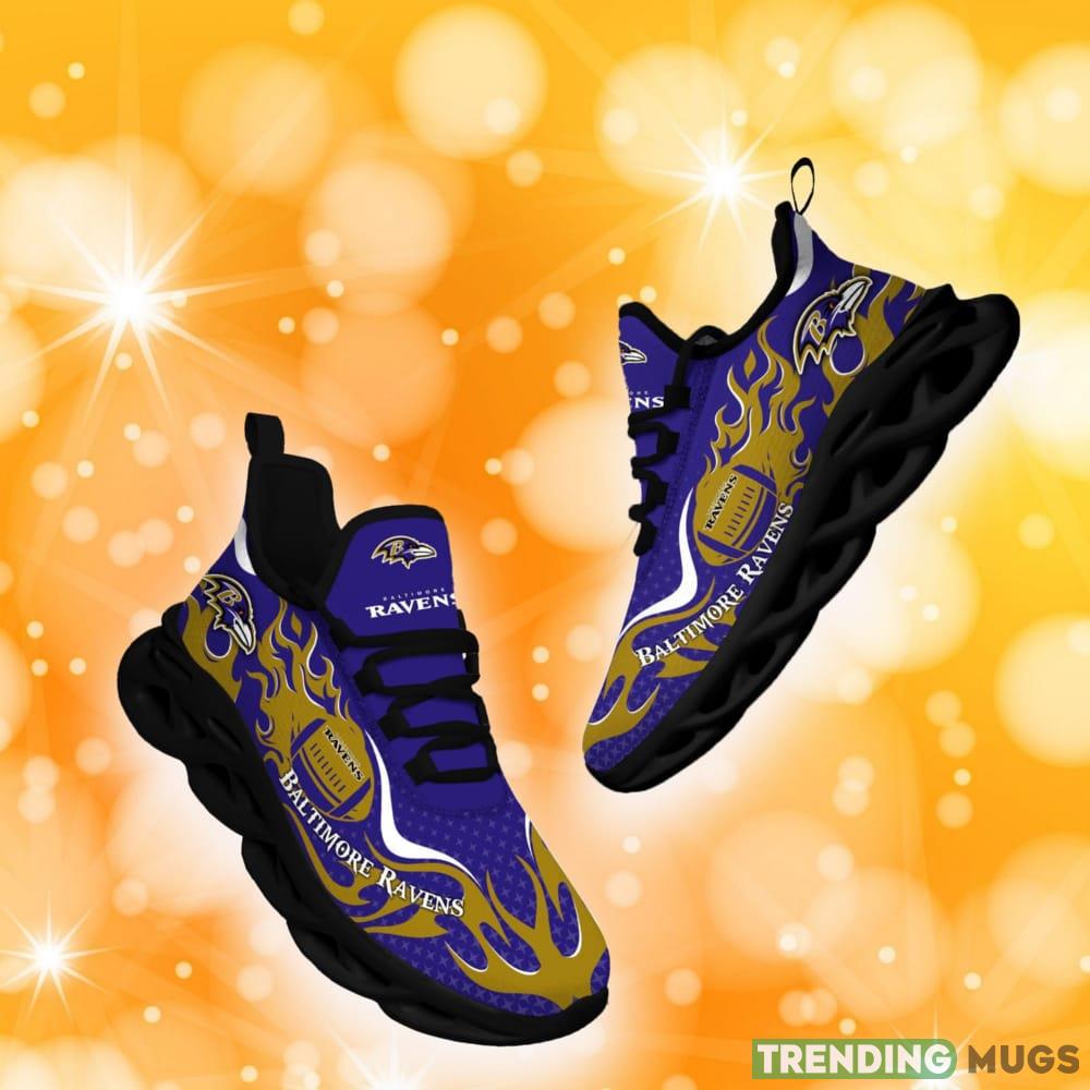 Baltimore Ravens NFL New Influence Max Soul Sneaker For Men And Women Sports Shoes Fans Gift - Baltimore Ravens NFL Clunky Shoes For Fans photo 1 Baltimore Ravens NFL New Influence Max Soul Sneaker For Men And Women Sports Shoes Fans Gift - Baltimore Ravens NFL Clunky Shoes For Fans photo 1