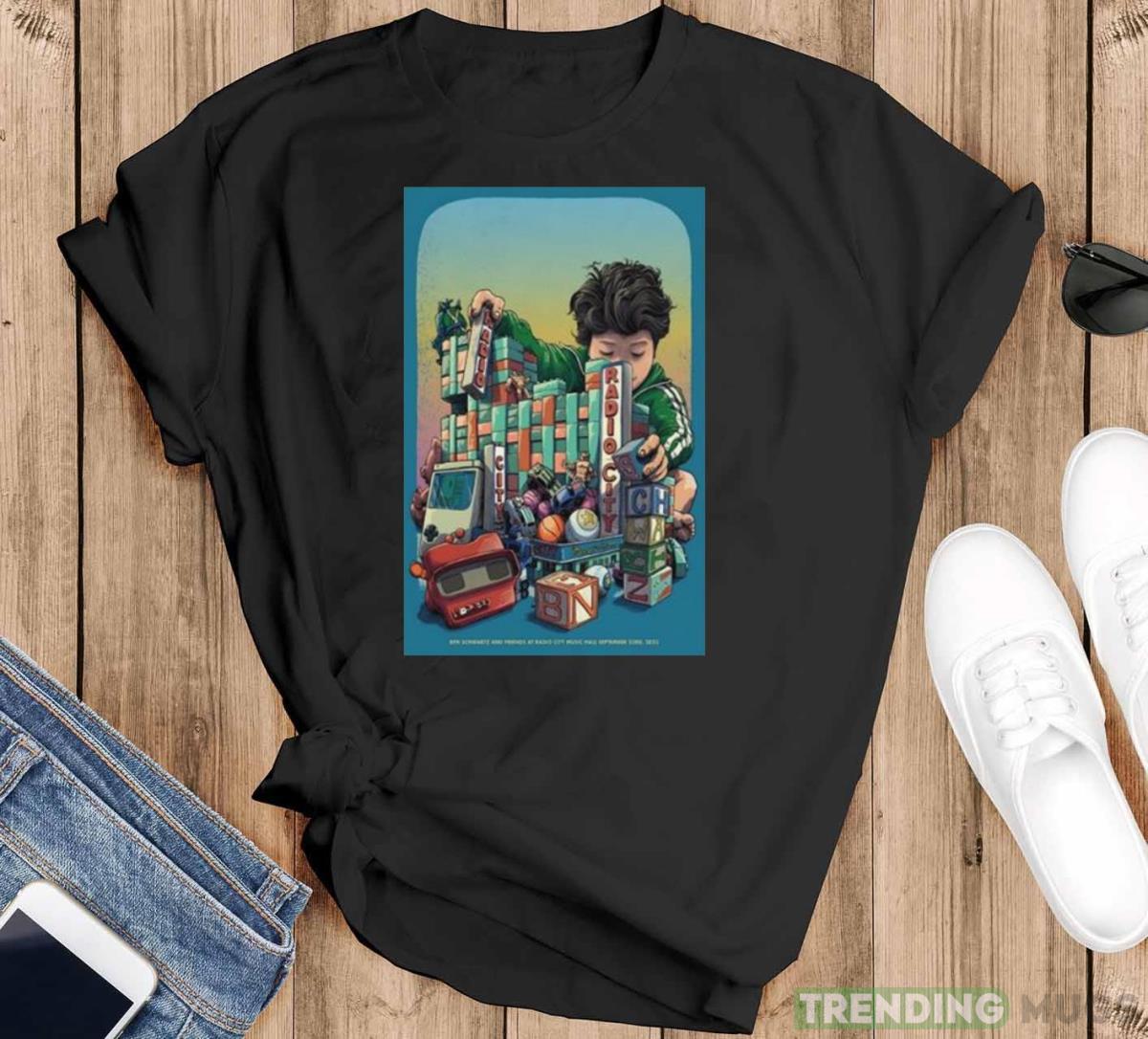 Ben Schwartz & Friends Radio City Music Hall New York NY Sept 23 2023 Shirt - Black T-Shirt Ben Schwartz & Friends Radio City Music Hall New York NY Sept 23 2023 Shirt - Black T-Shirt