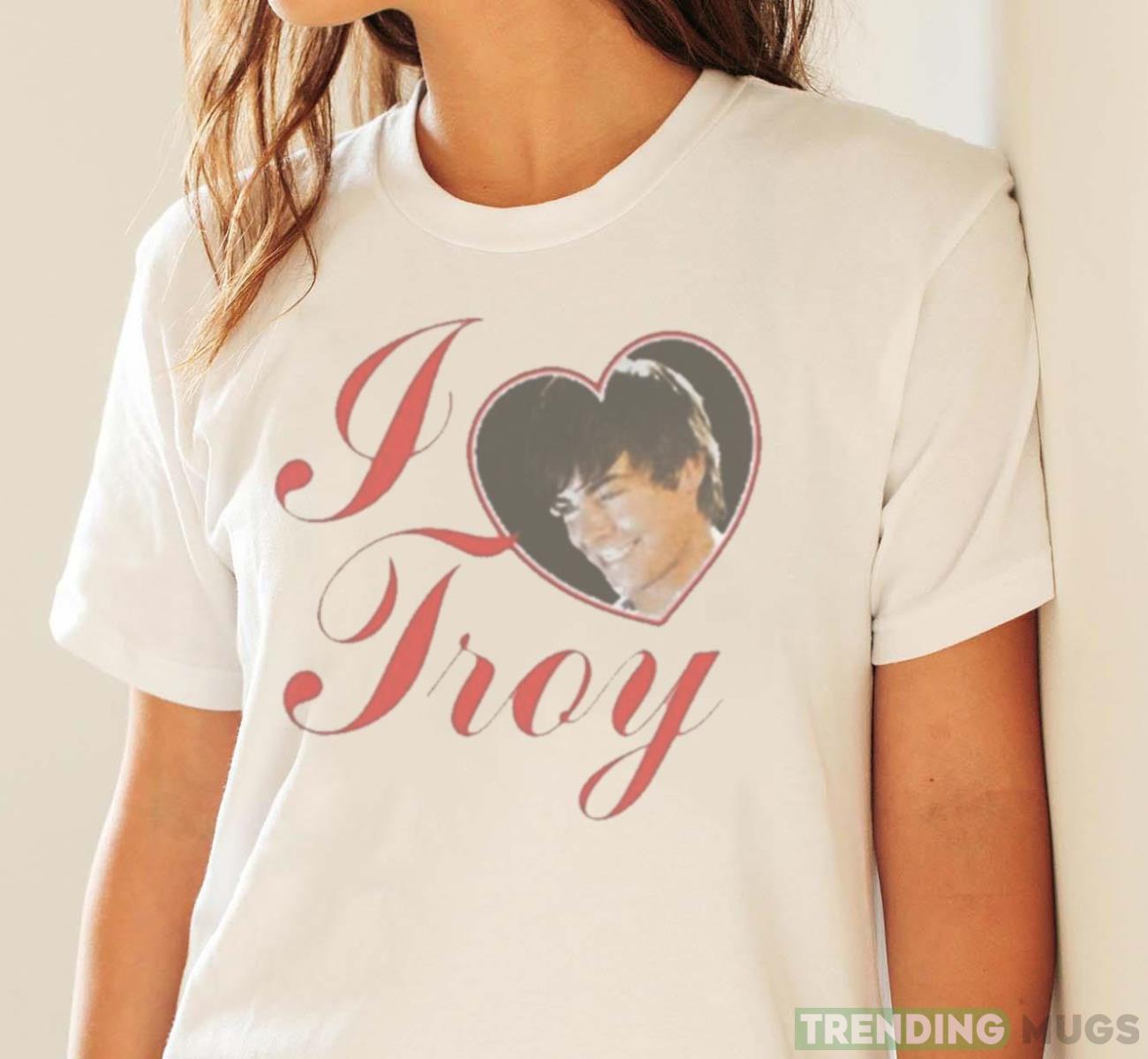 Bershka I Love Troy High School Shirt Light Shirt Bershka I Love Troy High School Shirt Light Shirt