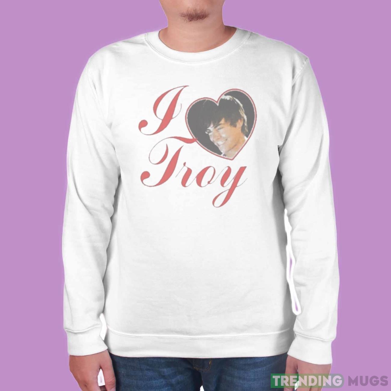 Bershka I Love Troy High School Shirt Light Shirt Bershka I Love Troy High School Shirt Light Shirt