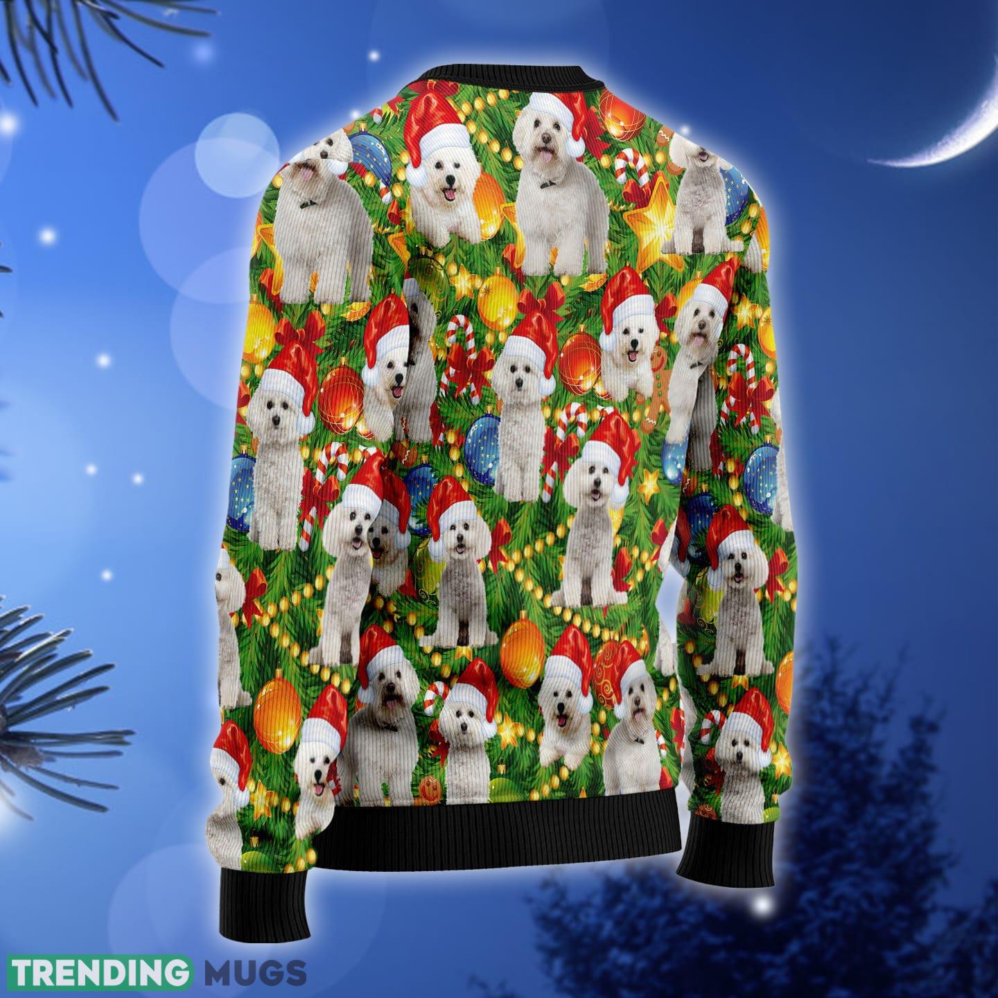 Bichon Xmas Pine Ugly Christmas Sweater Gift Men Women 3D Sweater Bichon Xmas Pine Ugly Christmas Sweater Gift Men Women 3D Sweater