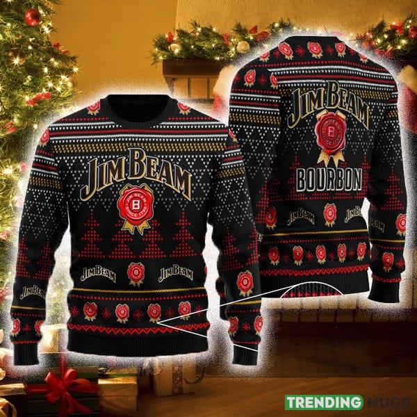 Black Jim Beam Ugly Christmas Sweater For Men And Women - Black Jim Beam Ugly Christmas Sweater For Men And Women Black Jim Beam Ugly Christmas Sweater For Men And Women - Black Jim Beam Ugly Christmas Sweater For Men And Women