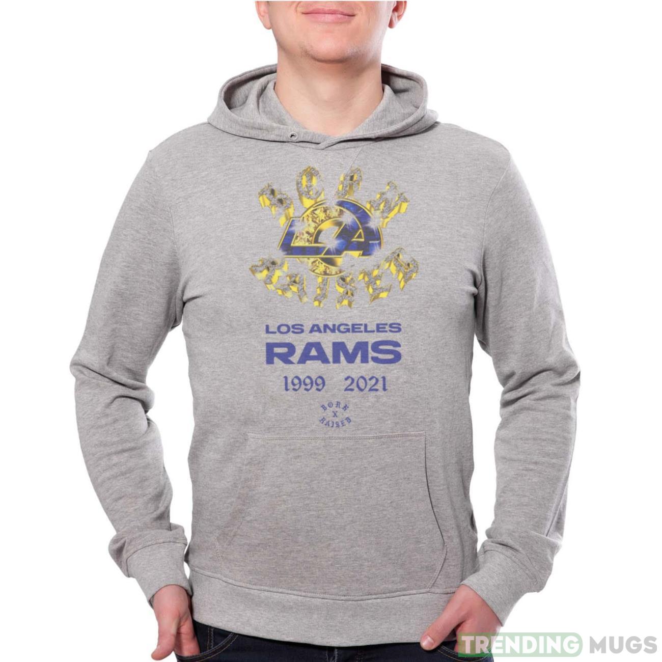 BORN X RAISED + RAMS RING ROCKER TEE - Grey Unisex Hoodie BORN X RAISED + RAMS RING ROCKER TEE - Grey Unisex Hoodie