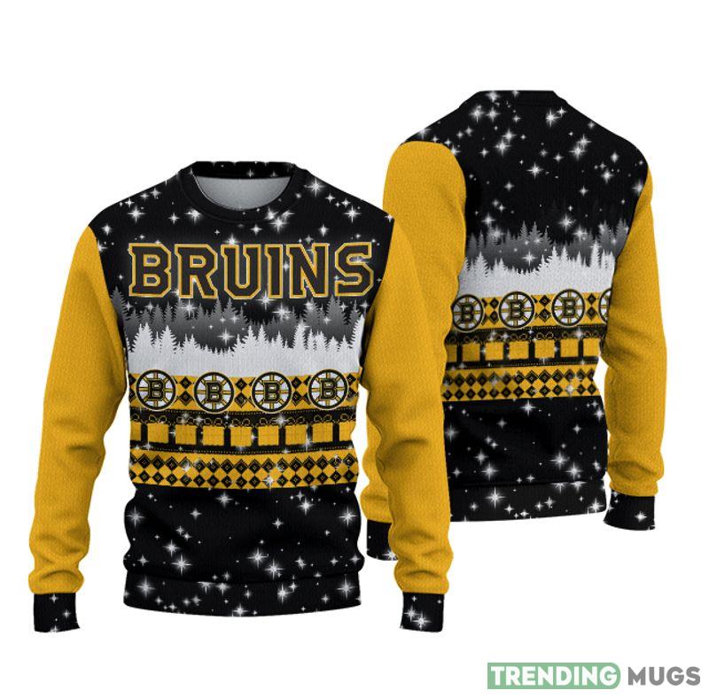 Boston Bruins Christmas Forrest Knitted Sweater Gift For Men And Women - Boston Bruins Christmas Forrest Knitted Sweater Gift For Men And Women Boston Bruins Christmas Forrest Knitted Sweater Gift For Men And Women - Boston Bruins Christmas Forrest Knitted Sweater Gift For Men And Women