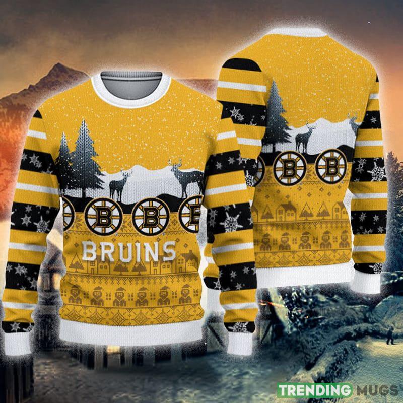 Boston Bruins Christmas Reindeers Pattern Knitted Ugly Christmas Sweater AOP Gift For Men And Women - Boston Bruins Christmas Reindeers Pattern Knitted Ugly Christmas Sweater AOP Gift For Men And Women Boston Bruins Christmas Reindeers Pattern Knitted Ugly Christmas Sweater AOP Gift For Men And Women - Boston Bruins Christmas Reindeers Pattern Knitted Ugly Christmas Sweater AOP Gift For Men And Women