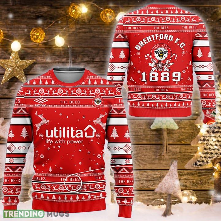 Brentford FC 1889 Ugly Christmas Sweater Design Sweatshirt For Fans Gift - Brentford FC 1889 Ugly Christmas Sweater Design Sweatshirt For Fans Gift Brentford FC 1889 Ugly Christmas Sweater Design Sweatshirt For Fans Gift - Brentford FC 1889 Ugly Christmas Sweater Design Sweatshirt For Fans Gift