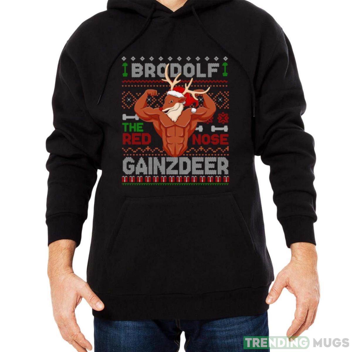 Brodolf The Red Nose Gainzdeer Gym shirt Dark Shirt Brodolf The Red Nose Gainzdeer Gym shirt Dark Shirt