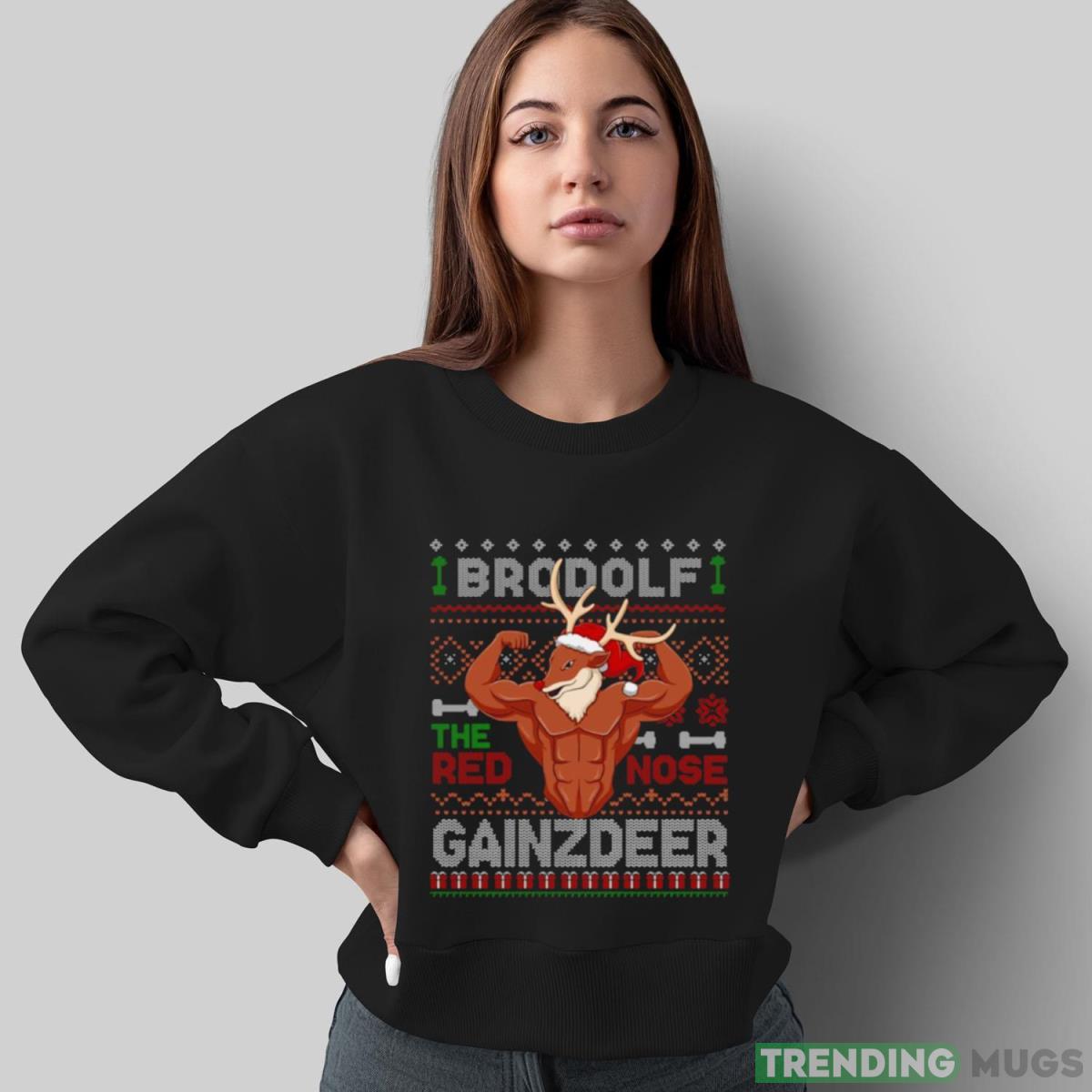 Brodolf The Red Nose Gainzdeer Gym shirt Dark Shirt Brodolf The Red Nose Gainzdeer Gym shirt Dark Shirt