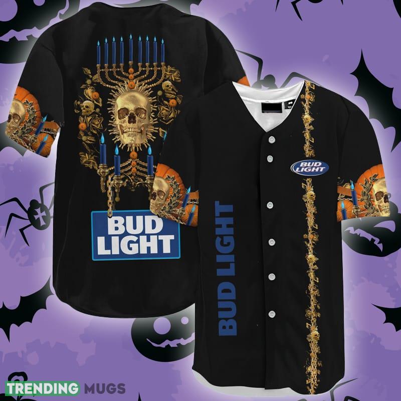 Bud Light Golden Skull And Pumpkin Baseball Jersey Shirt - Bud Light Golden Skull And Pumpkin Baseball Jersey Shirt Bud Light Golden Skull And Pumpkin Baseball Jersey Shirt - Bud Light Golden Skull And Pumpkin Baseball Jersey Shirt
